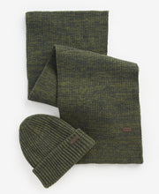 Load image into Gallery viewer, Barbour | Hat &amp; Scarf Giftset in Olive | MGS0019 OL71