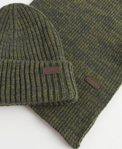 Barbour | Hat & Scarf Giftset in Olive | MGS0019 OL71