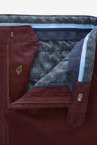 Meyer New York Burgundy Dark Red Chinos 5617 956