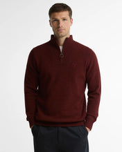 Load image into Gallery viewer, Barbour Plum Red Lambswool Zip Jumper mkn0339 BR57
