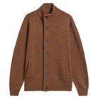 Barbour Lambswool Cardigan Bracken Rust MKN0731 or51