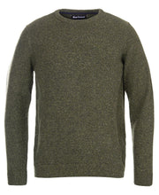 Load image into Gallery viewer, Barbour Tisbury Seaweed Green Fleck Crew Knit mkn0844 GN79