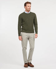 Load image into Gallery viewer, Barbour Tisbury Seaweed Green Fleck Crew Knit mkn0844 GN79
