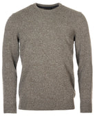 Barbour Tisbury Fog Grey Fleck Crew Knit mkn0844 gy78