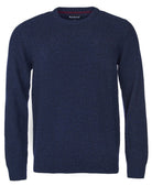 Barbour Tisbury Navy Fleck Crew Knit mkn0844 ny91