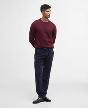 Load image into Gallery viewer, Barbour Tisbury Wine Red Fleck Crew Knit mkn0844 re56