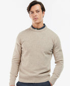 Barbour Tisbury Stone Beige Fleck Crew Knit mkn0844 st51