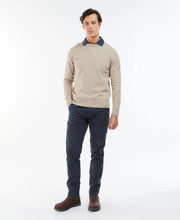 Load image into Gallery viewer, Barbour Tisbury Stone Beige Fleck Crew Knit mkn0844 st51