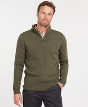 Load image into Gallery viewer, Barbour MKN0863 GN73 | Lambswool Nelson Half Zip Knit in Seaweed Green
