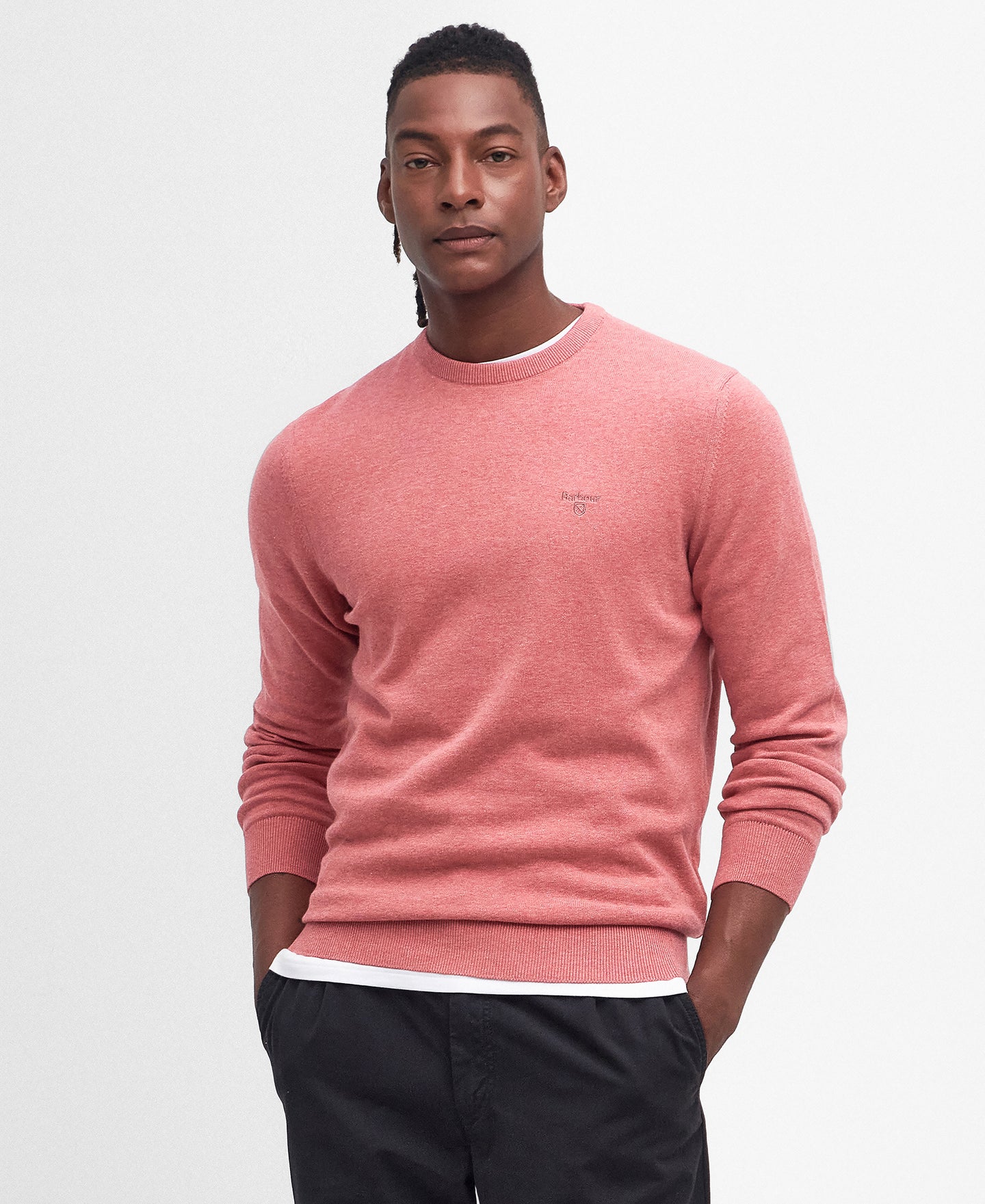 Barbour Crew Knit in Pink mkn0932 pi55