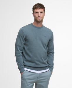 Barbour Crew Knit in Vintage Teal mkn0932 te31