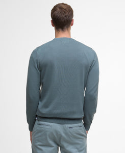 Barbour Crew Knit in Vintage Teal mkn0932 te31