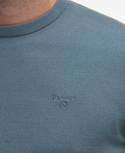 Barbour Crew Knit in Vintage Teal mkn0932 te31