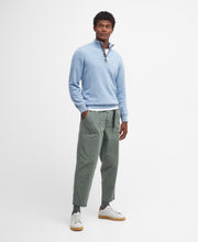 Load image into Gallery viewer, Barbour Zip Knit Sky Blue MKN1074 bl14