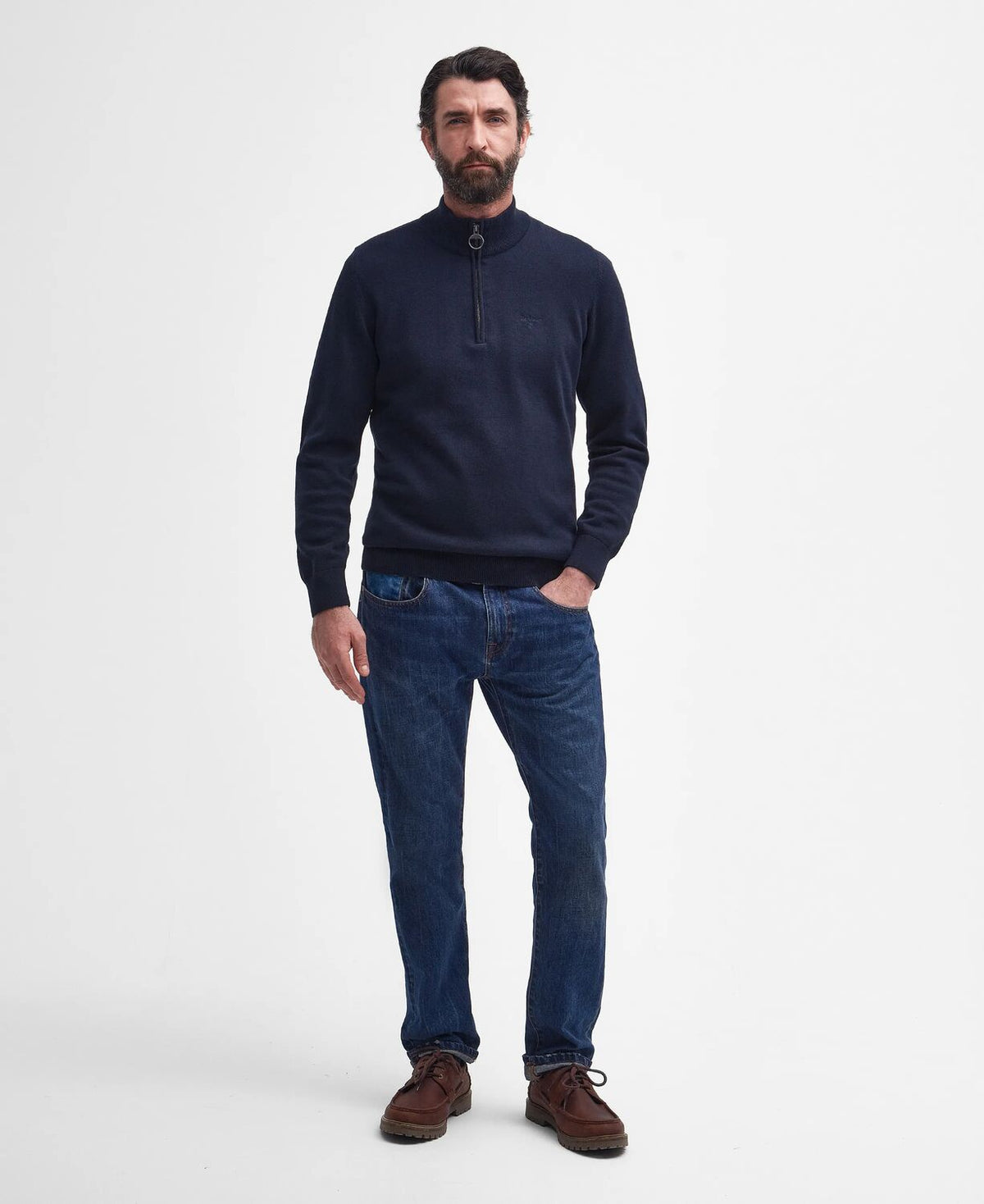 Barbour Zip Jumper Navy MKN1074 ny91