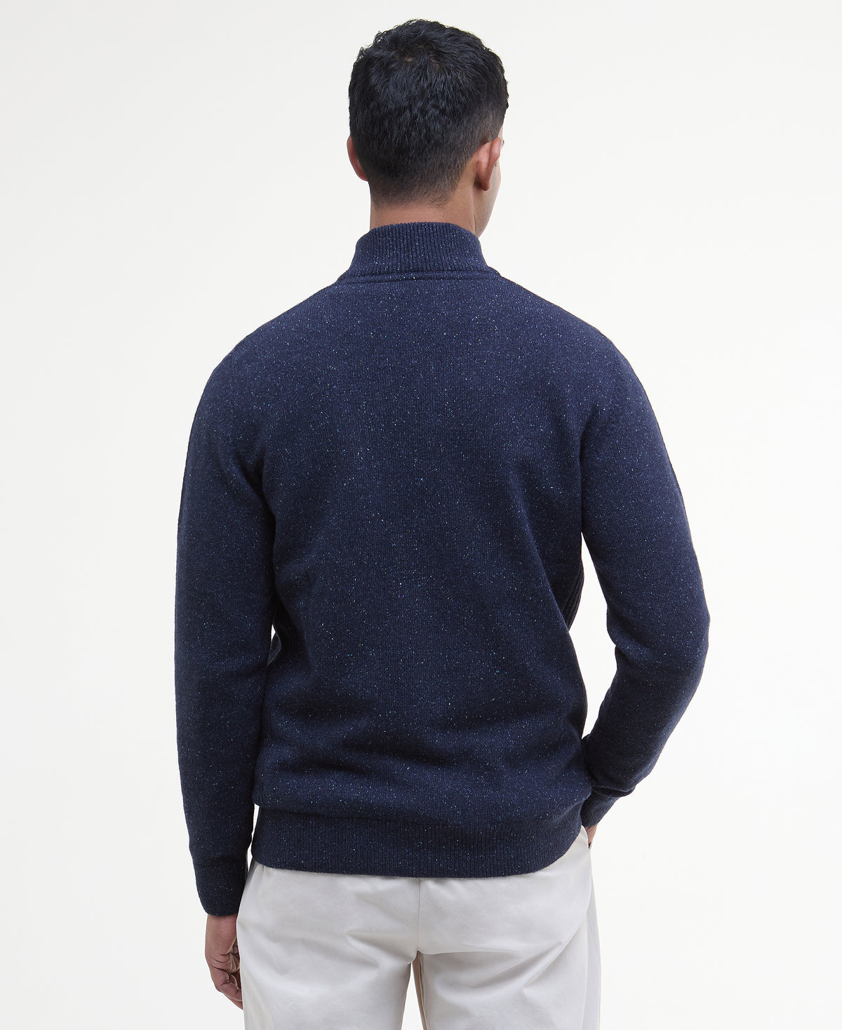 Barbour Navy Fleck Tisbury Zip mkn1187 ny91