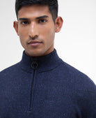 Barbour Navy Fleck Tisbury Zip mkn1187 ny91
