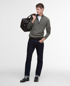 Barbour Zip Knit Green with Fleck MKN1641 ol51