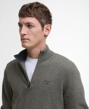 Load image into Gallery viewer, Barbour Zip Knit Green with Fleck MKN1641 ol51