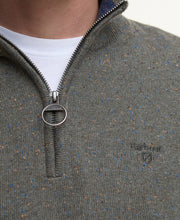 Load image into Gallery viewer, Barbour Zip Knit Green with Fleck MKN1641 ol51