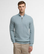 Load image into Gallery viewer, Barbour Slate Blue Zip Jumper MKN1717 BU64