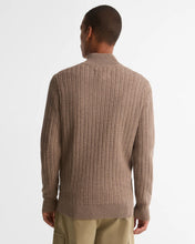 Load image into Gallery viewer, Barbour Stone Beige Herringbone Zip Jumper MKN1747 st51