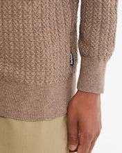 Load image into Gallery viewer, Barbour Stone Beige Herringbone Zip Jumper MKN1747 st51
