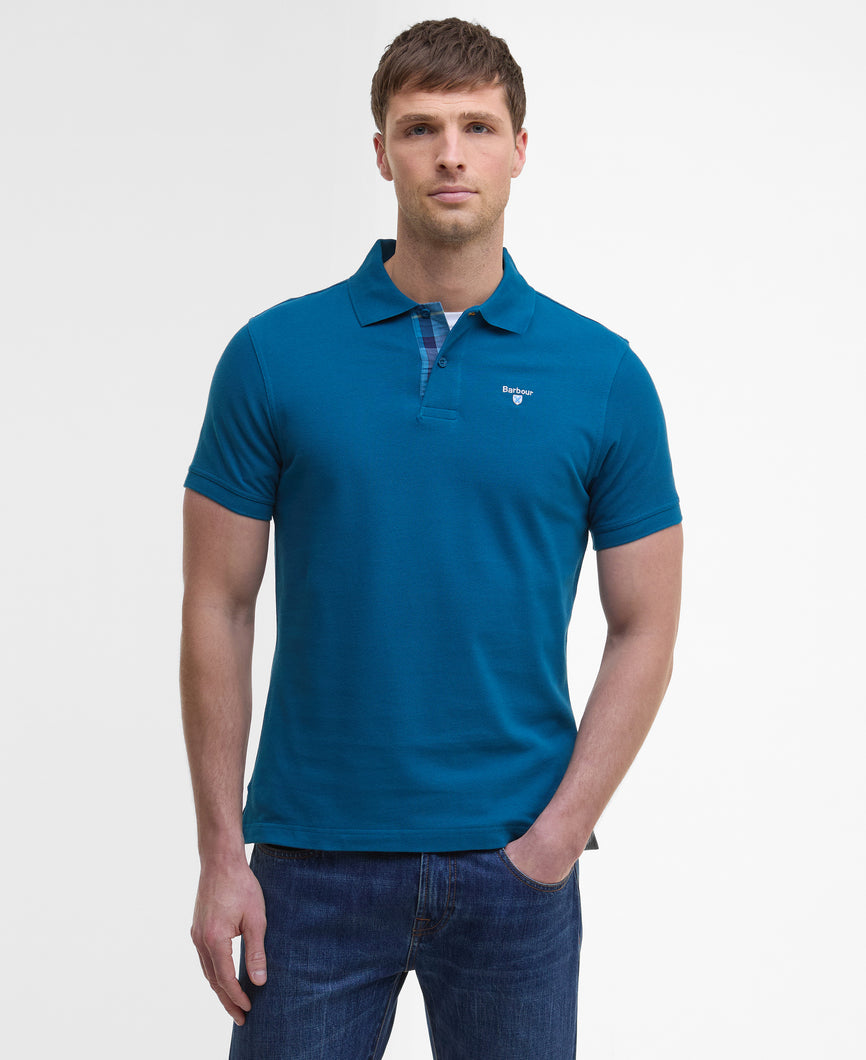 Barbour Tartan Pique in Lyons Blue MML0012 aq72