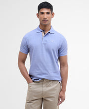 Load image into Gallery viewer, Barbour Tartan Pique Polo Sky Blue Marl MML0012 bl55