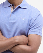 Load image into Gallery viewer, Barbour Tartan Pique Polo Sky Blue Marl MML0012 bl55