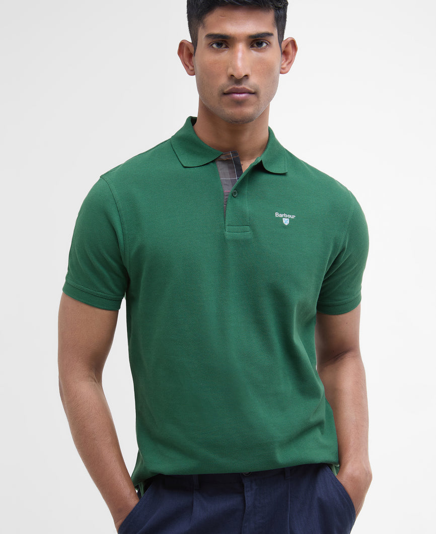 Barbour Tartan Pique in Racing Green MML0012 ol72