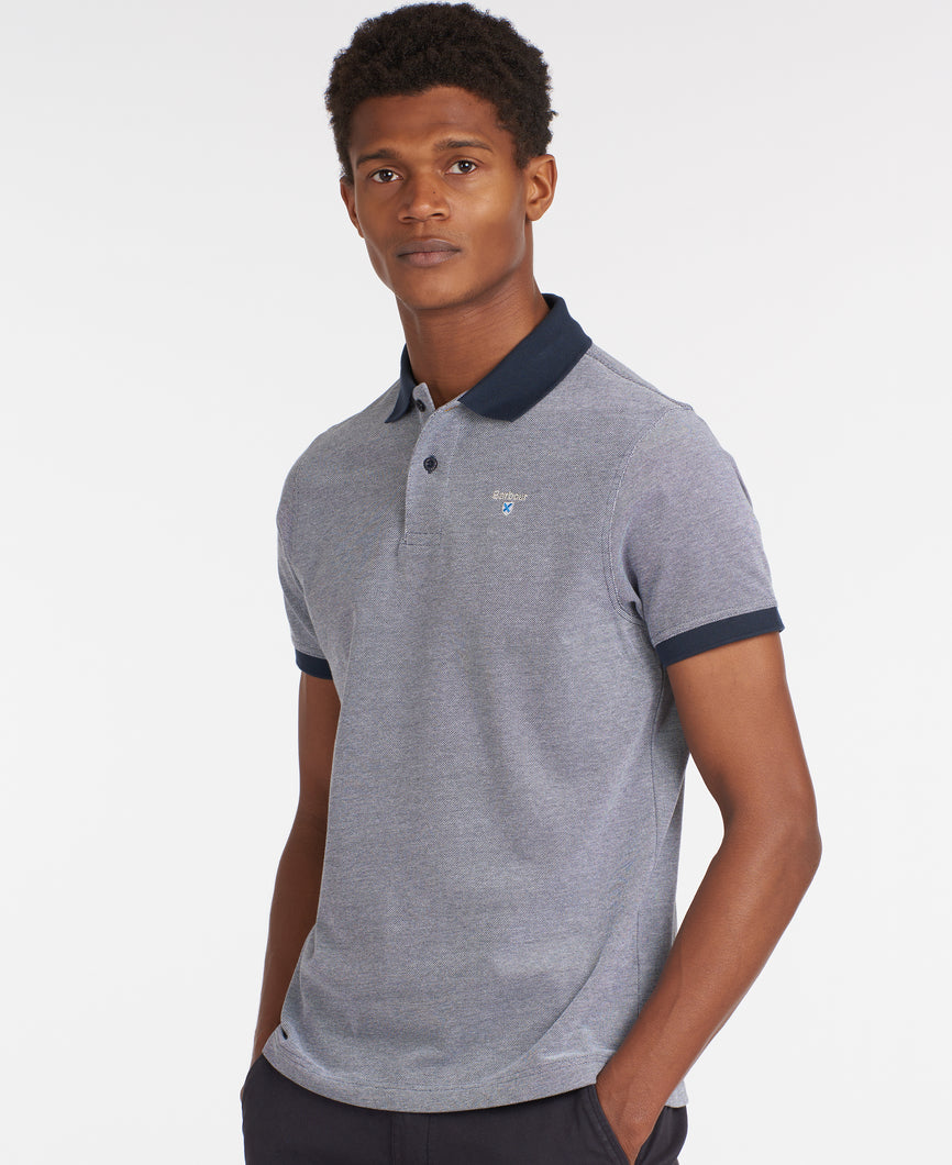 Barbour MML0628 BL92 | Sports Mix Contrast Polo Shirt in Blue