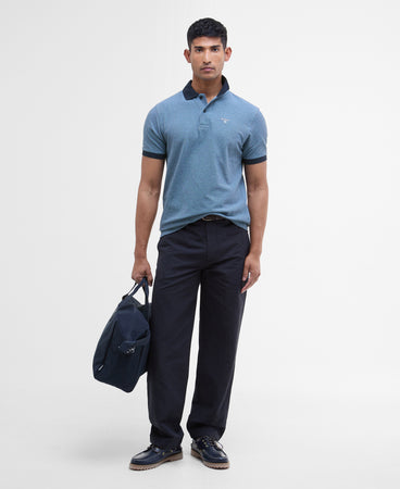 Barbour Navy Sports Mix Polo MML0628 ny91