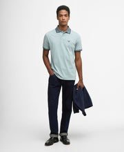 Load image into Gallery viewer, Barbour Cornsay Slate Blue Tipped Polo MML1281 BU64