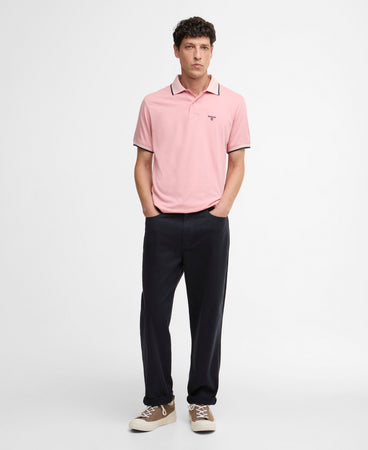 Barbour Cornsay Pink Tipped Polo MML1281 PI95