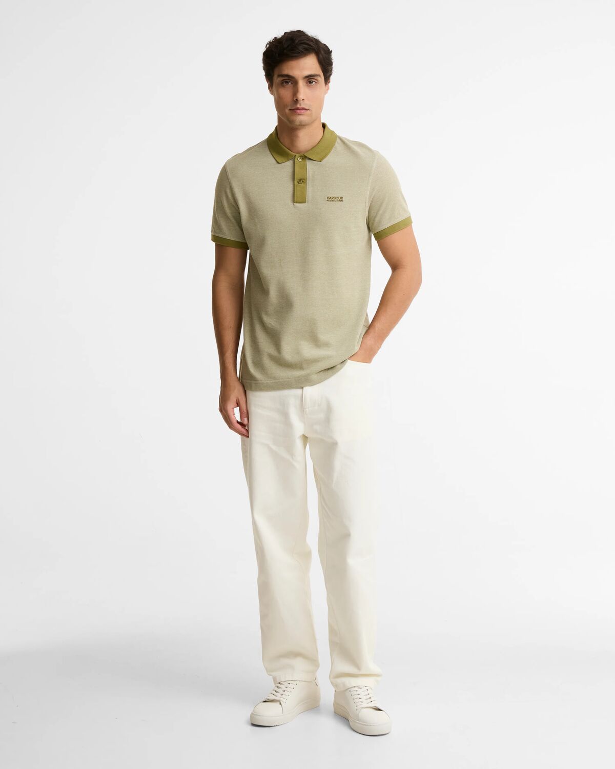 Barbour International Green Polo MML1502 GN98