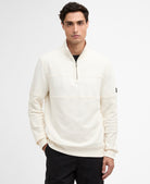 Barbour International White Zip Sweat MOL0751 wh32