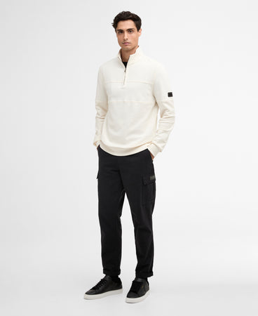 Barbour International White Zip Sweat MOL0751 wh32