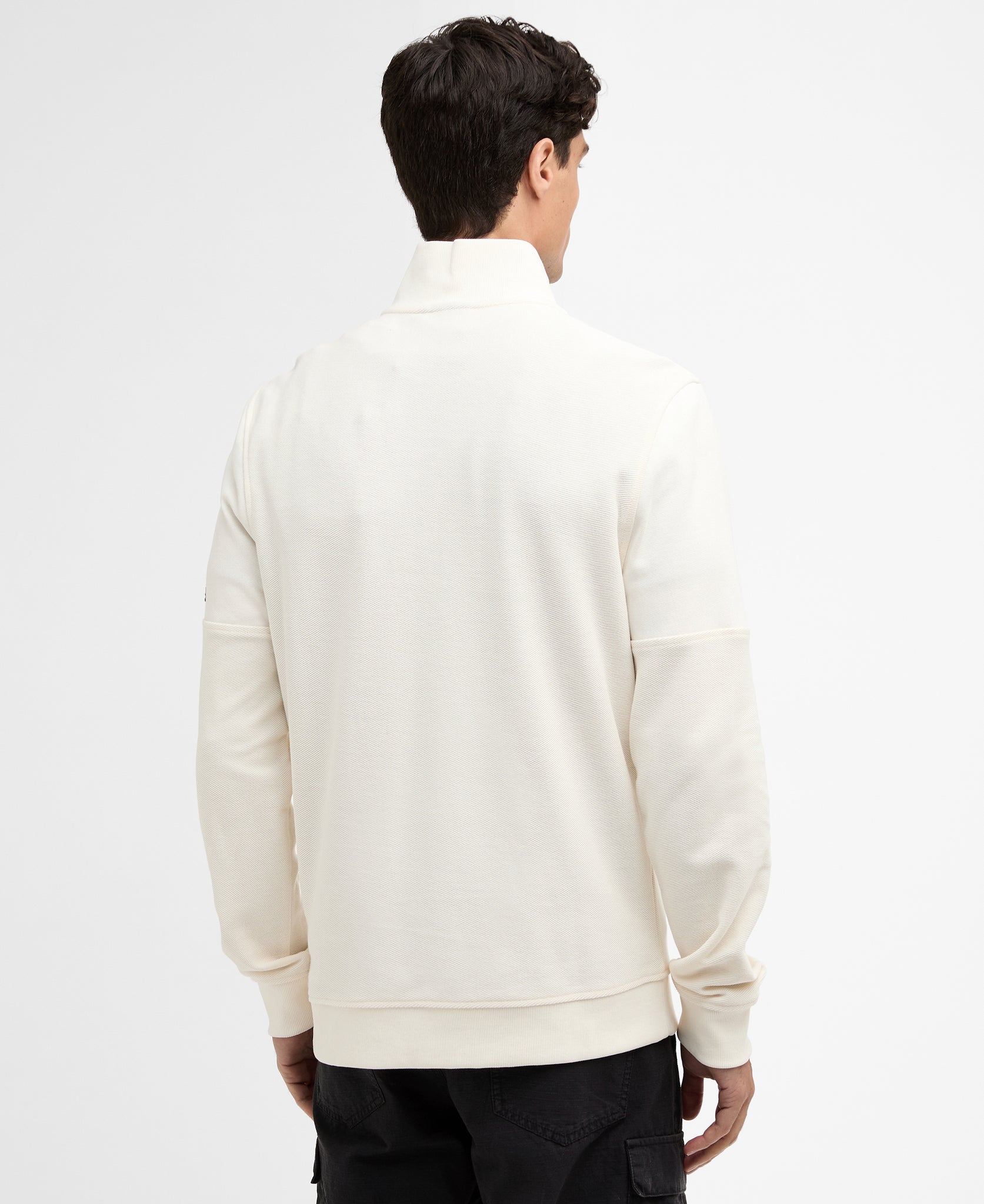 Load image into Gallery viewer, Barbour International White Zip Sweat MOL0751 wh32