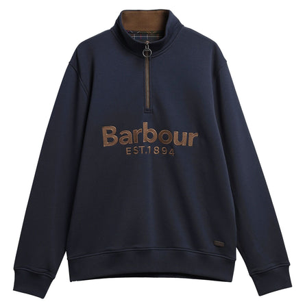 Barbour Fosse Zip Sweat Navy MOL0792 ny91