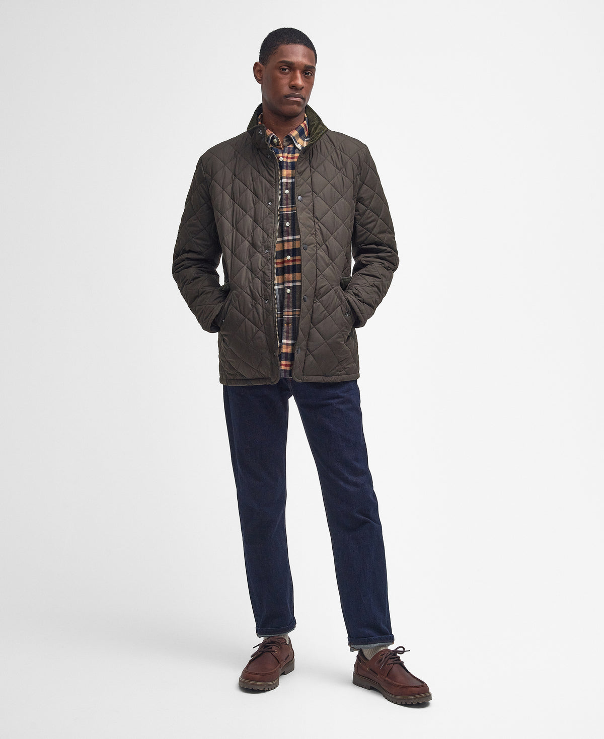 Barbour Olive Green Quilt Jacket MQU0006 ol51