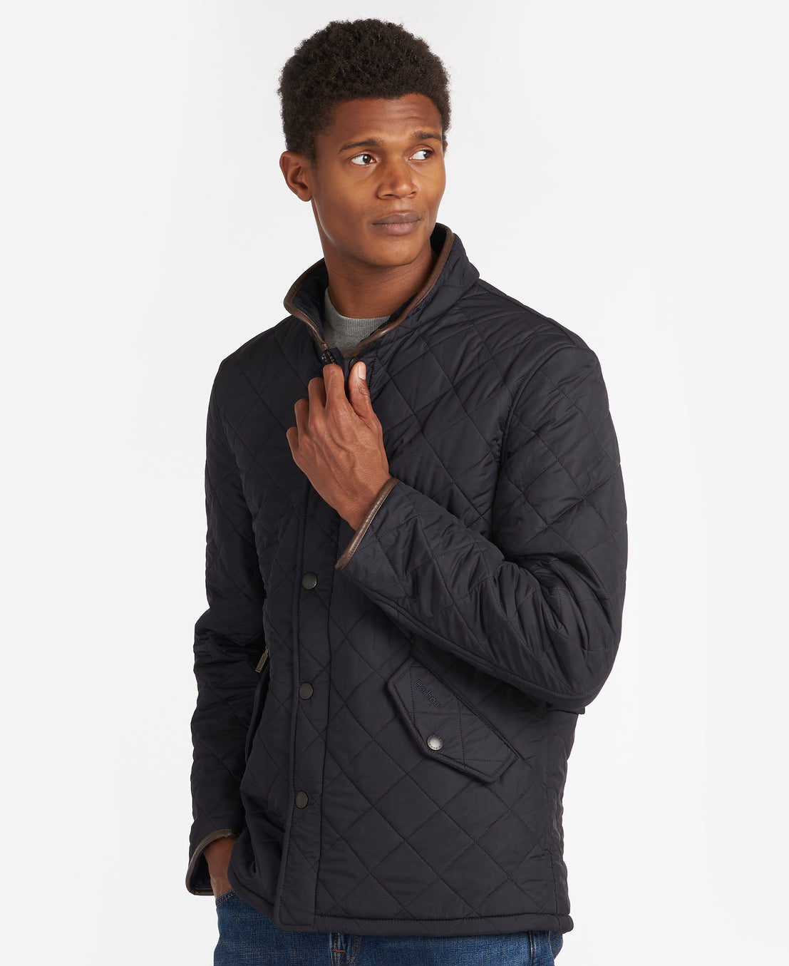 Barbour navy quilted jacket best sale