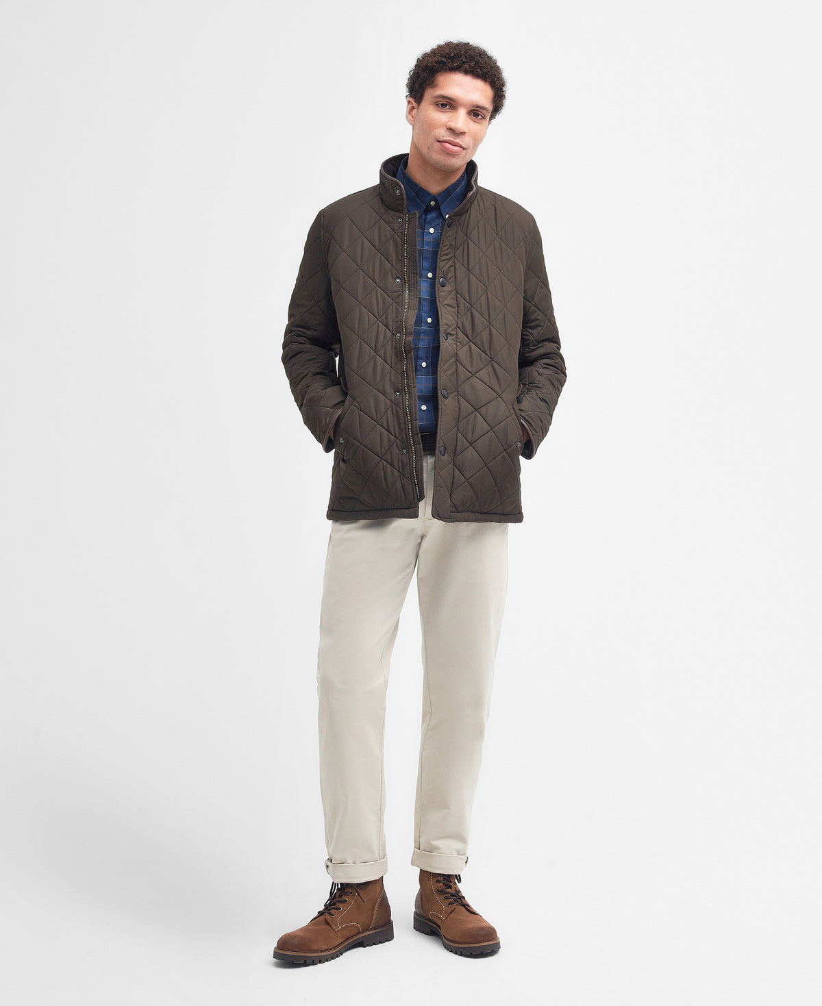 Barbour Powell Jacket Olive mqu0281 ol51