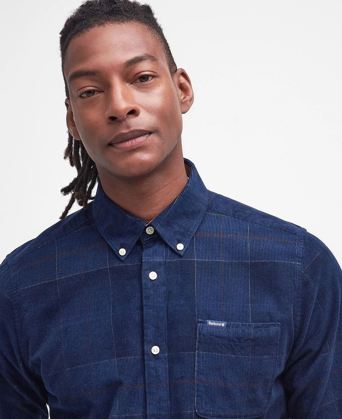 Barbour Blair Cord Shirt Navy MSH4986 TN54