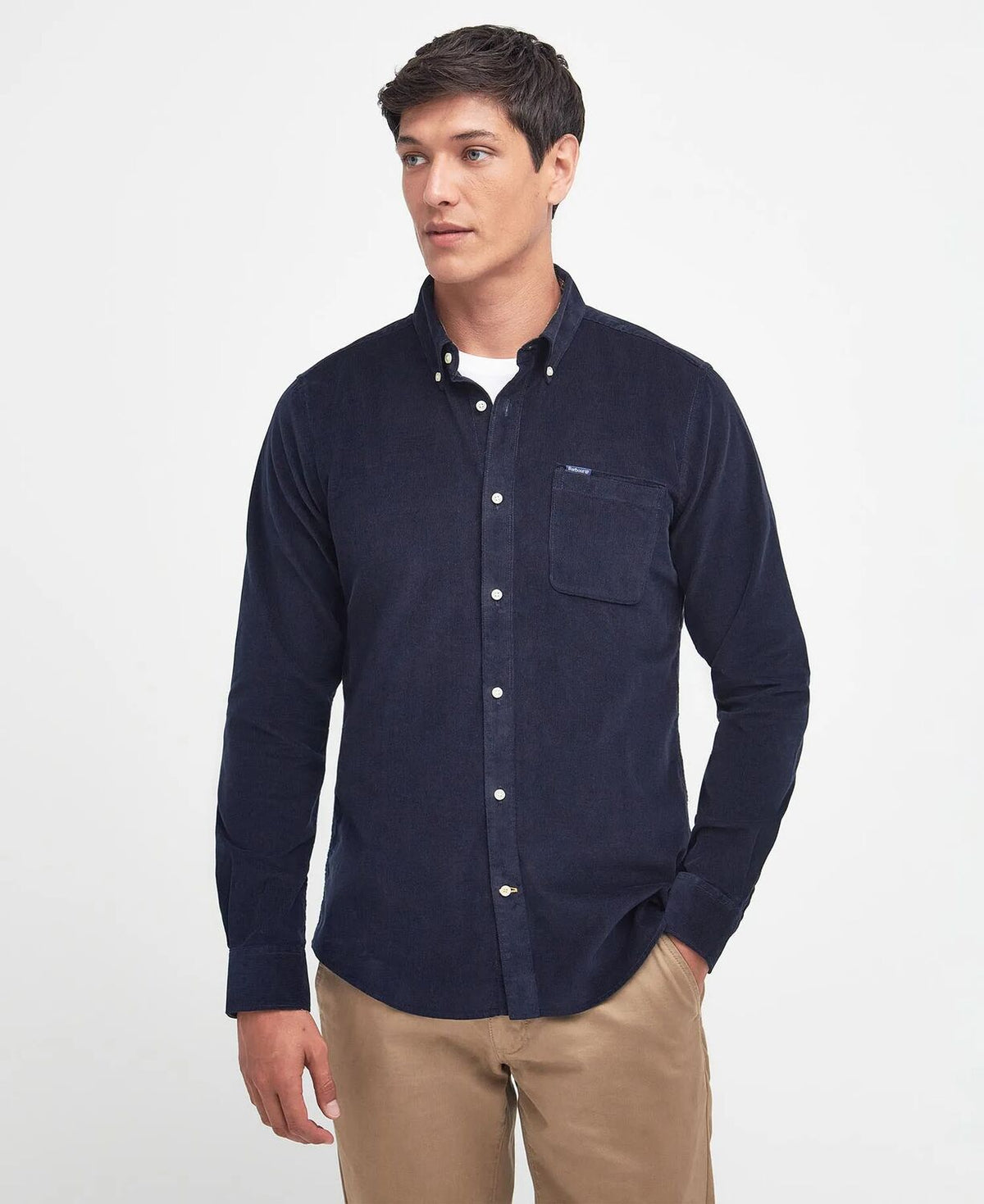 Barbour Ramsey Cord Shirt Navy MSH5001 ny91