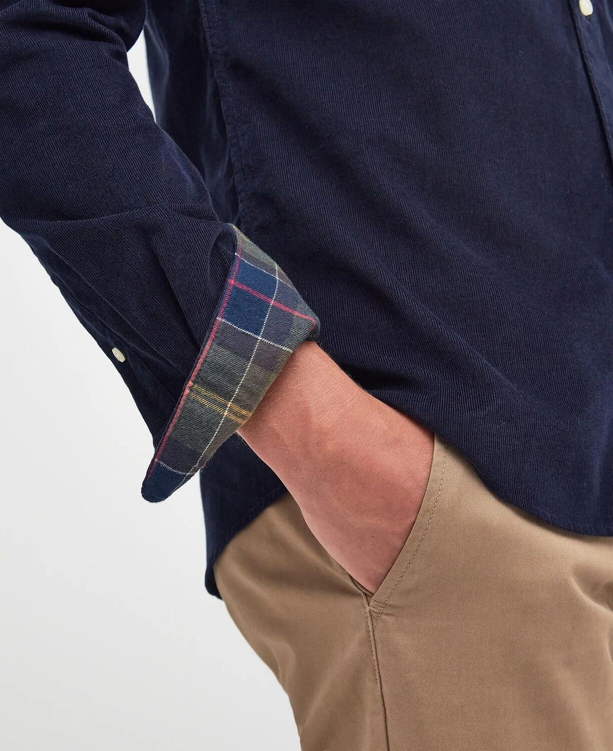Barbour Ramsey Cord Shirt Navy MSH5001 ny91