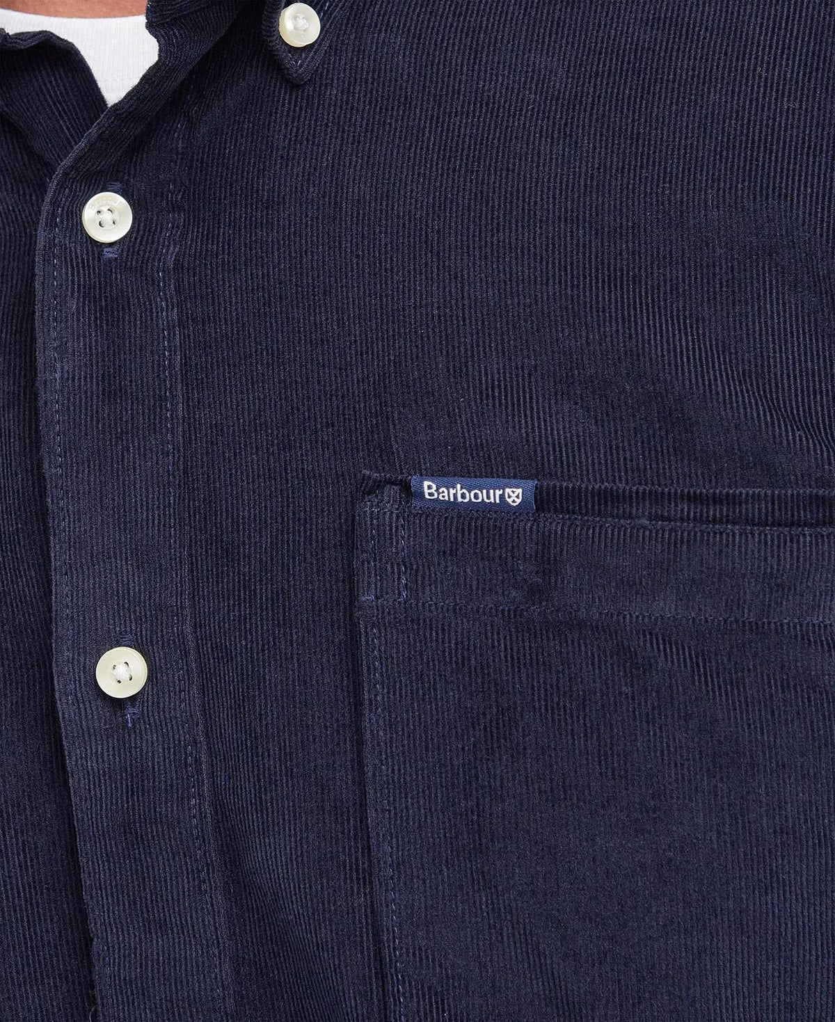 Barbour Ramsey Cord Shirt Navy MSH5001 ny91
