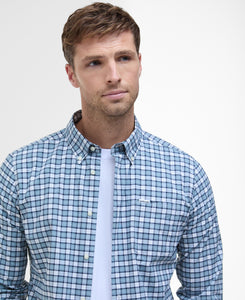 Barbour Check Shirt in Teal MSH5023 tn45