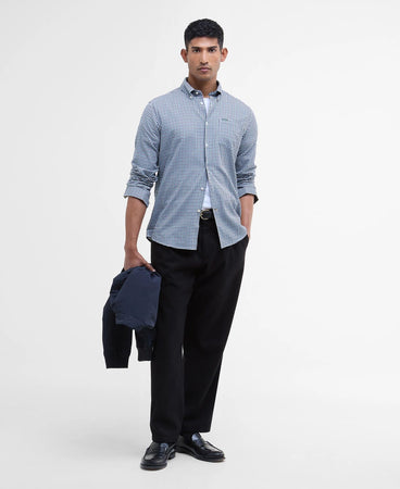 Barbour Padshaw Green Gingham Shirt MSH5027 gn51