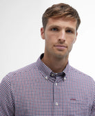 Barbour Padshaw Rich Red Gingham Shirt MSH5027 re33